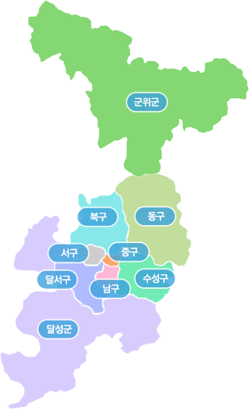 대구광역시 지도